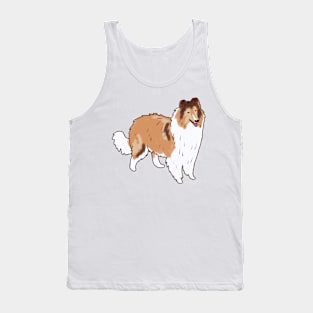 Collie rough illustration Tank Top